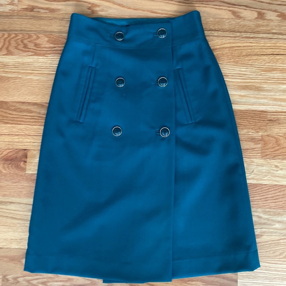 Forest green banana republic skirt